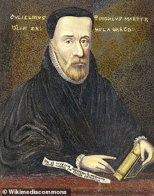 پرتره ویلیام Tyndale. کتاب مقدس 1526 او اولین نسخه انگلیسی (انگلیسی اوایل مدرن) بود که از زبانهای اصلی کتاب مقدس عبری و یونانی ترجمه شده است