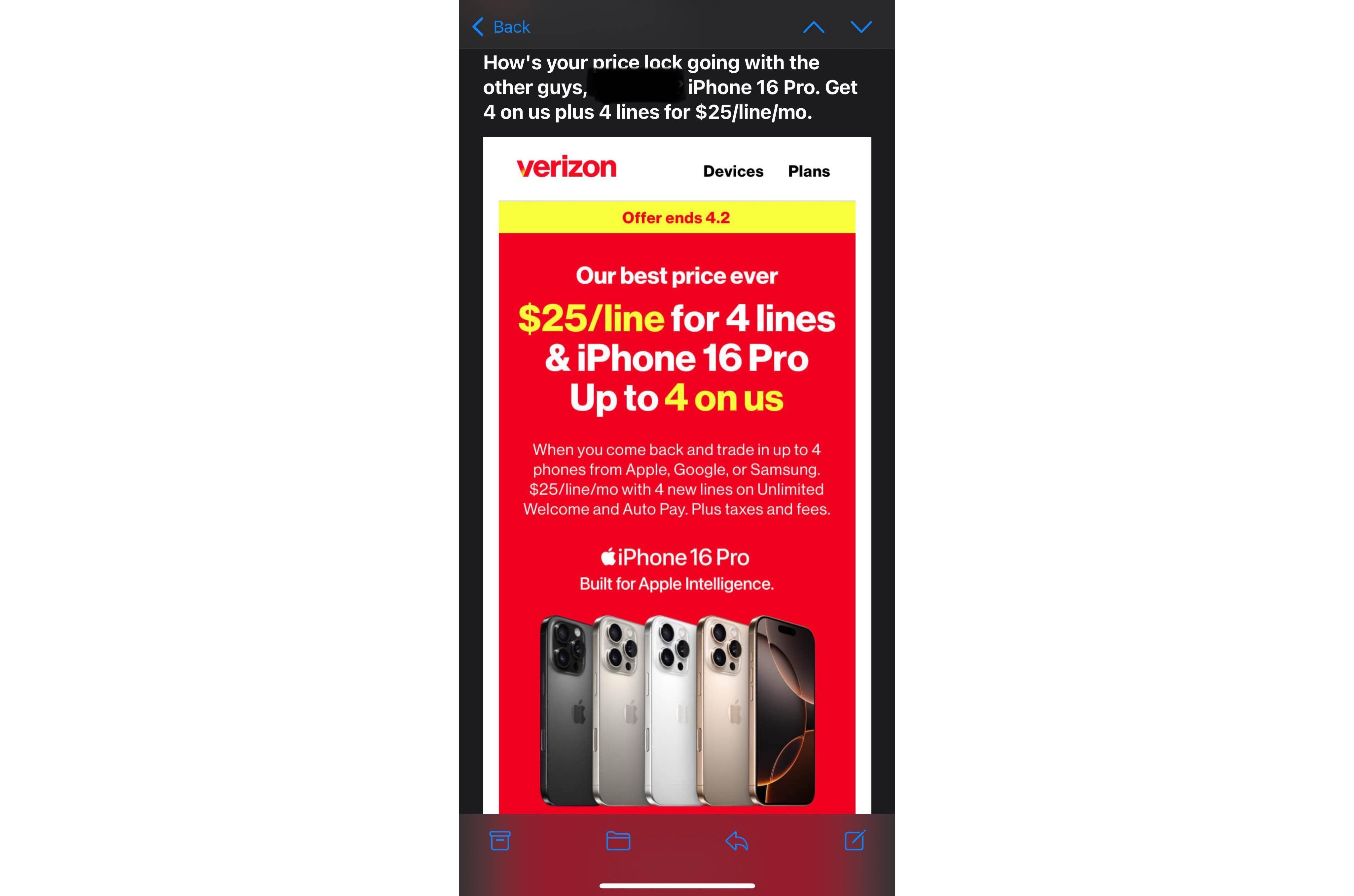 پیشنهاد سوئیچ Verizon T-Mobile