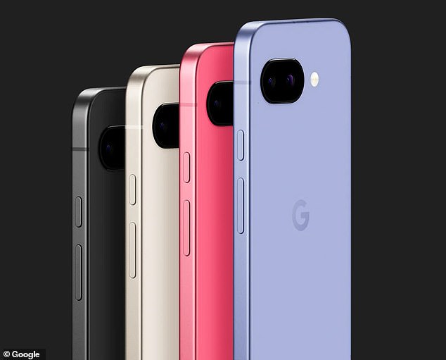 Pixel 9a در چهار رنگ موجود است - صورتی ، بنفش ، سفید و سیاه ، یا اگر به زبان گوگل ،