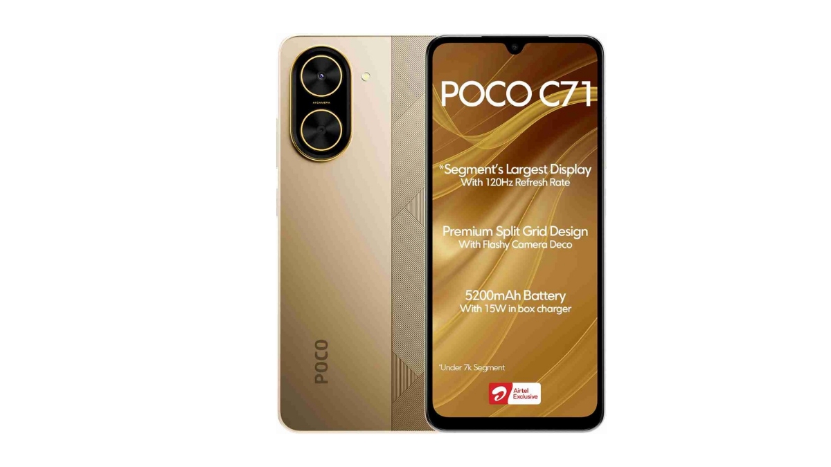Poco C71 Airtel Exclusive Edition که به طور رسمی در هند رونمایی شد. فروش از 10 آوریل از طریق Flipkart آغاز می شود