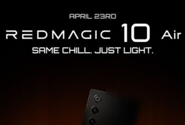 Redmagic 10 Air برای راه اندازی جهانی در 23 آوریل با مشخصات مشابه با نوع چینی