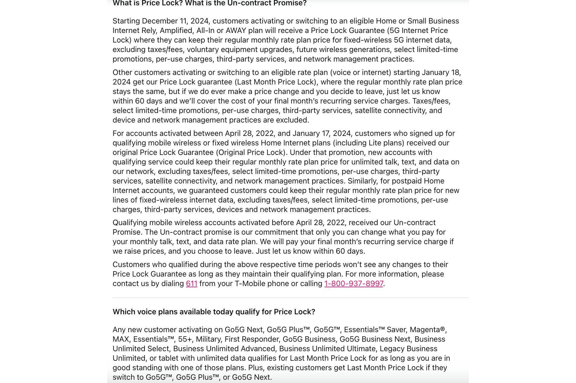 قفل قیمت T-Mobile به پایان می رسد