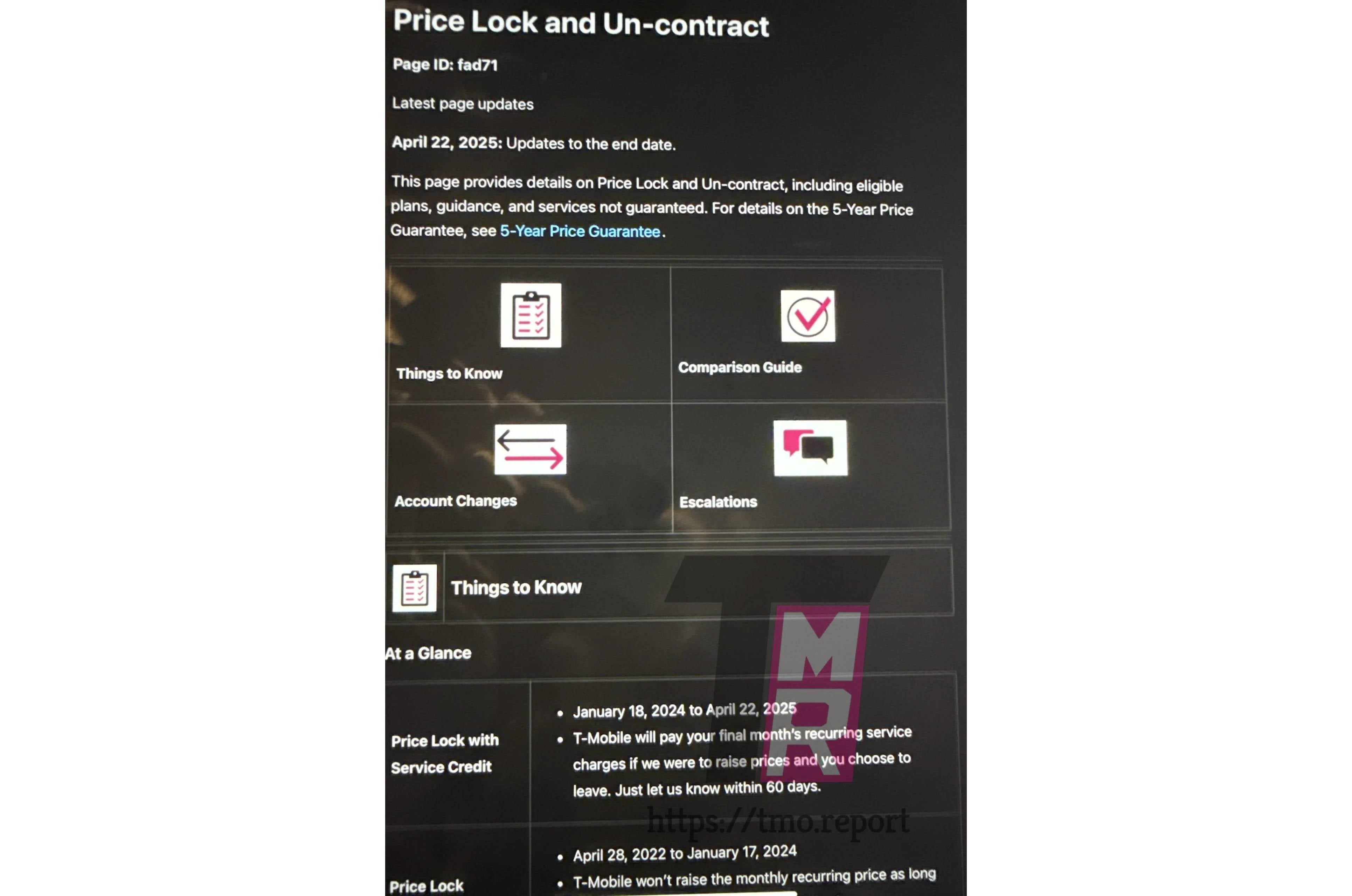 قفل قیمت T-Mobile به پایان می رسد