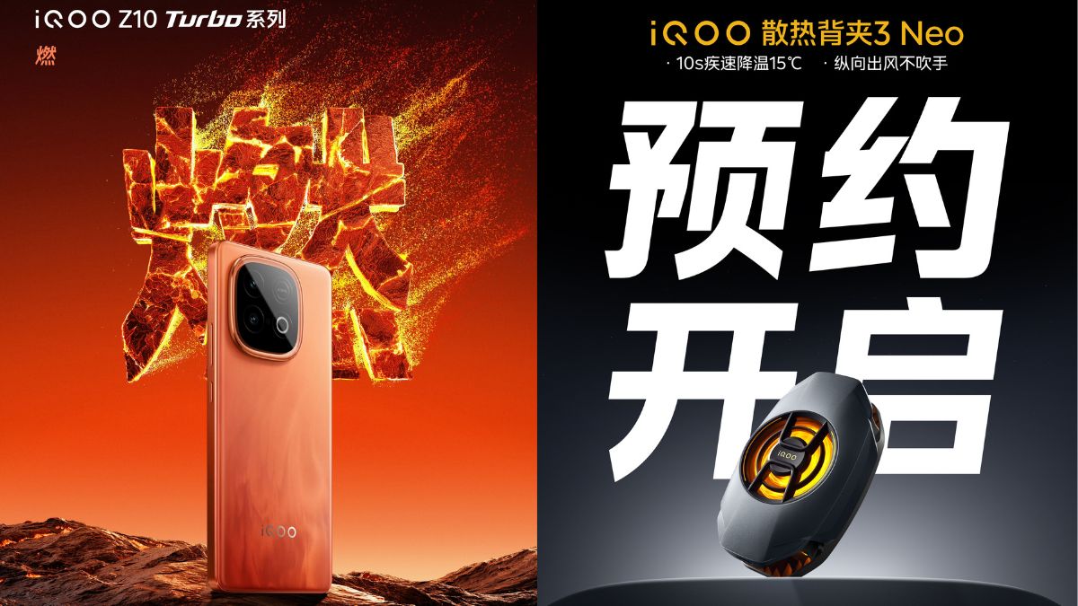 سری IQOO Z10 TURBO TEASERS جدید نمایش ، عملکرد و مشخصات بازی را نشان می دهد. IQOO COOLING BACK CLIP 3 NEO راه اندازی در کنار و قبل از رزرو اکنون زنده است