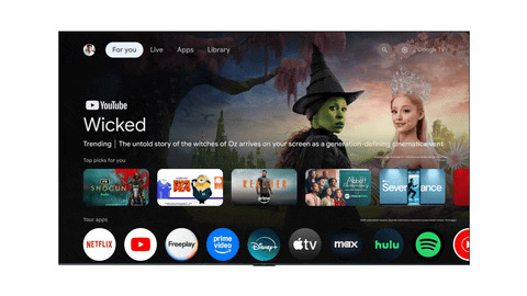 جمینی در Google TV انیمیشن