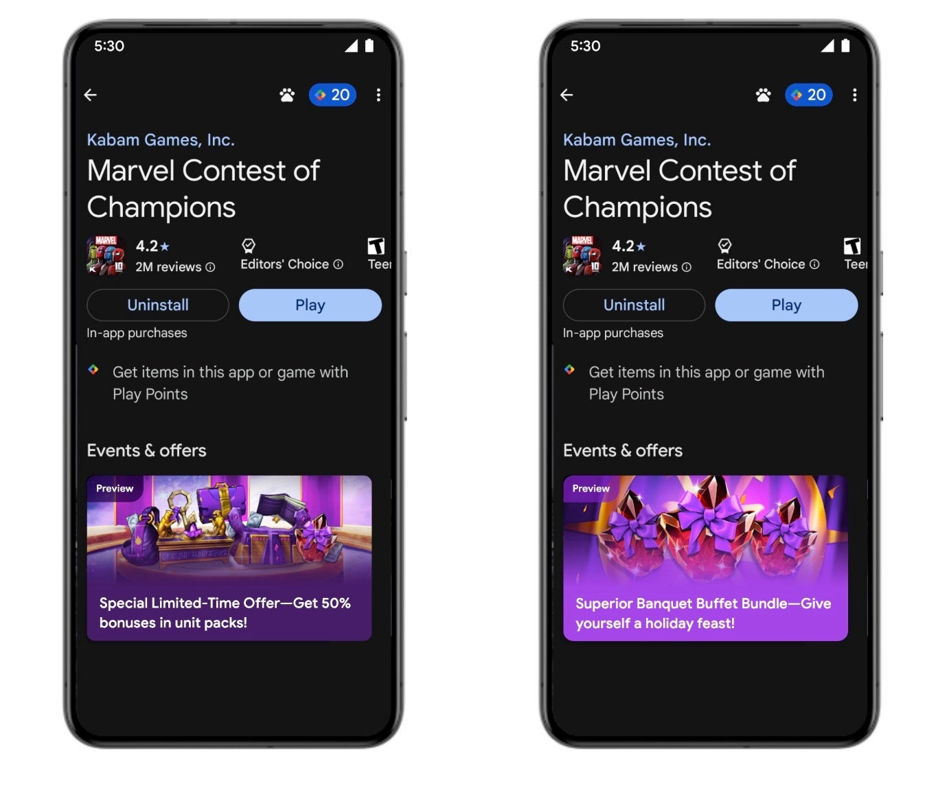 تصویر Google Play Marvel مسابقه قهرمانان