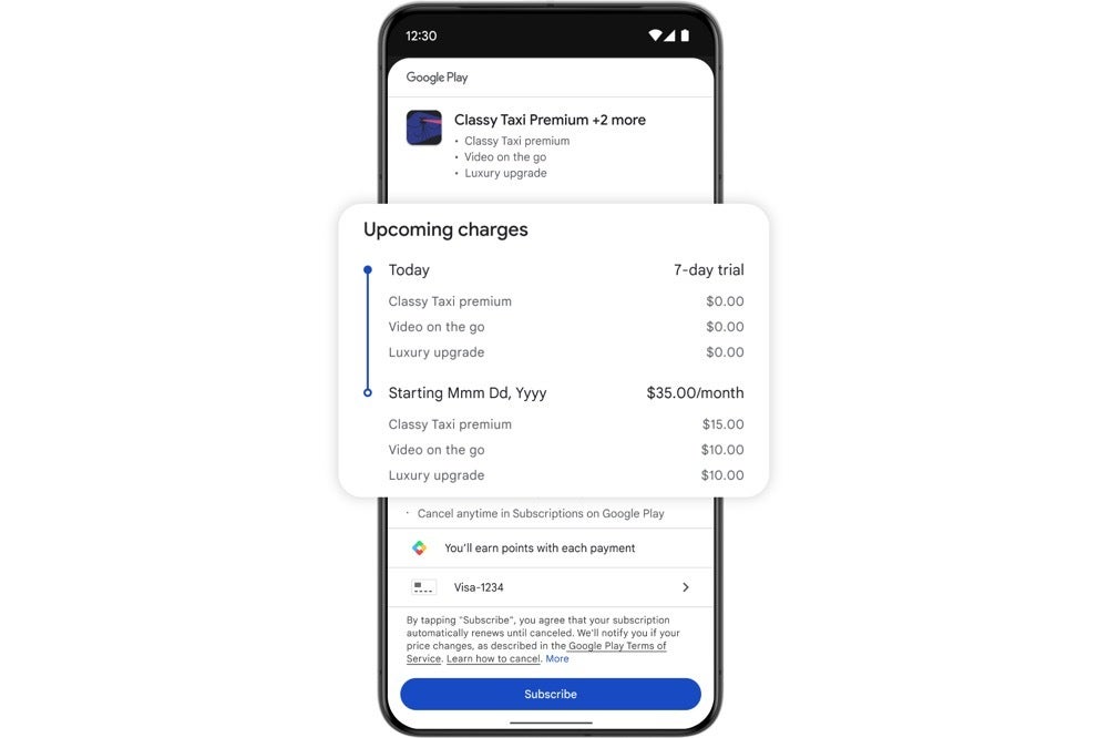تصویر Google Play Checkout چند محصول