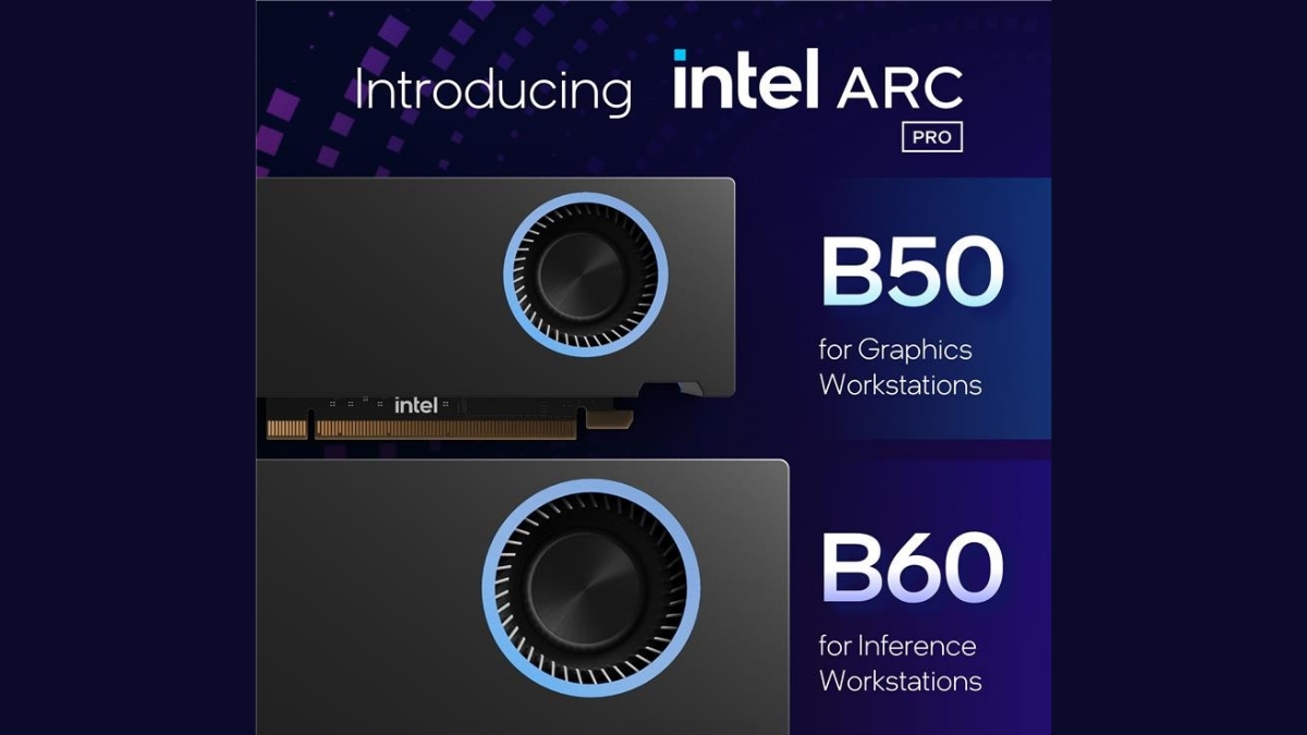 Intel Intel Arc Pro B60 و B50 GPU را برای ایستگاه های کاری و استنباط AI راه اندازی می کند