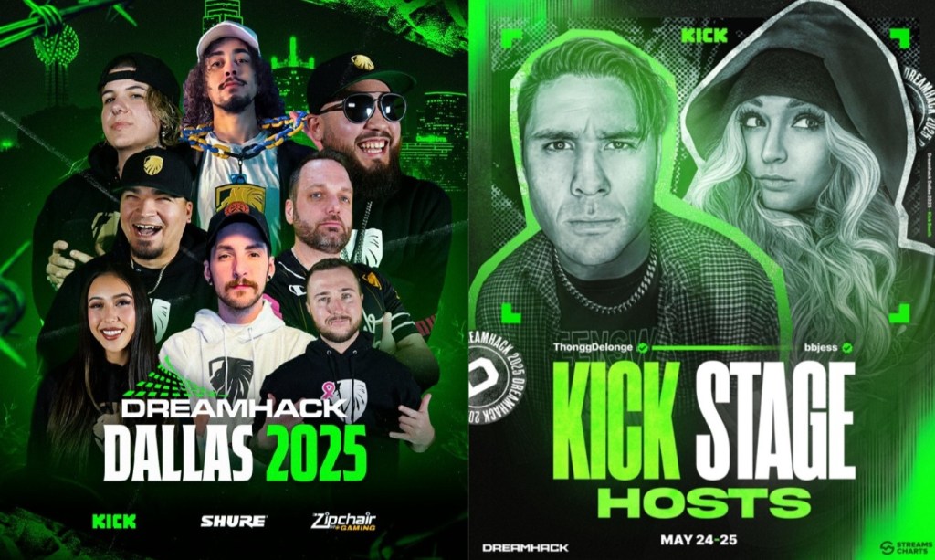 Kick صفحات برنامه نویسی خود را برای Dreamhack Dallas 2025 اعلام کرد