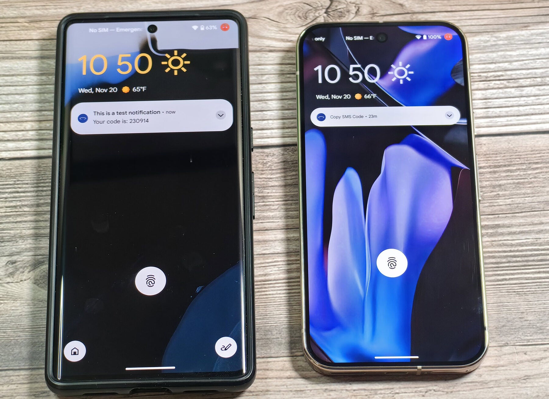تصویر اعلان های حساس در هر دو Android 15 و آخرین پیش نمایش توسعه دهنده Android 16