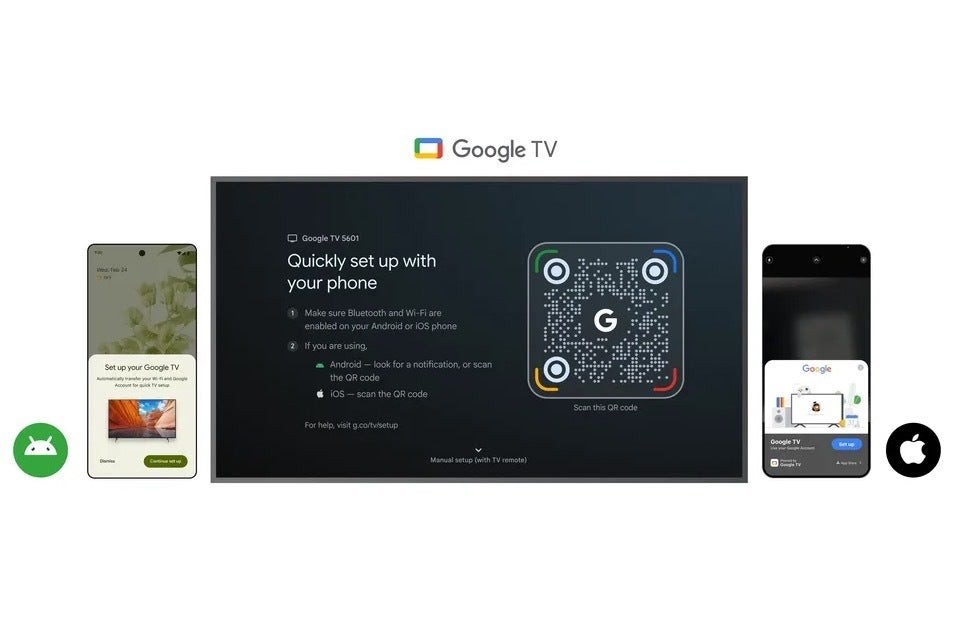 تصویر جدید Google TV مبتنی بر QR جدید مبتنی بر QR