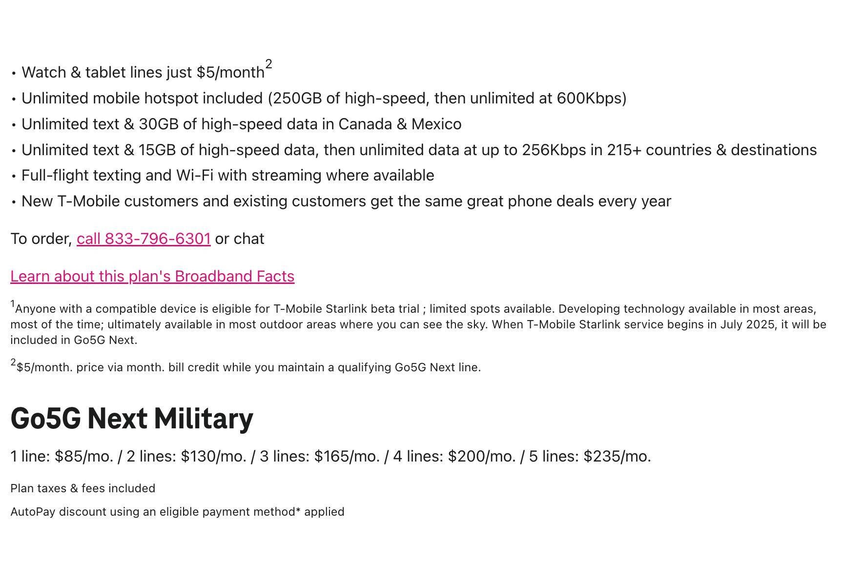 T-Mobile برنامه های GO5G را از وب سایت حذف کرد و مشتریان را در برنامه های قدیمی تر برای به روزرسانی تشویق می کند