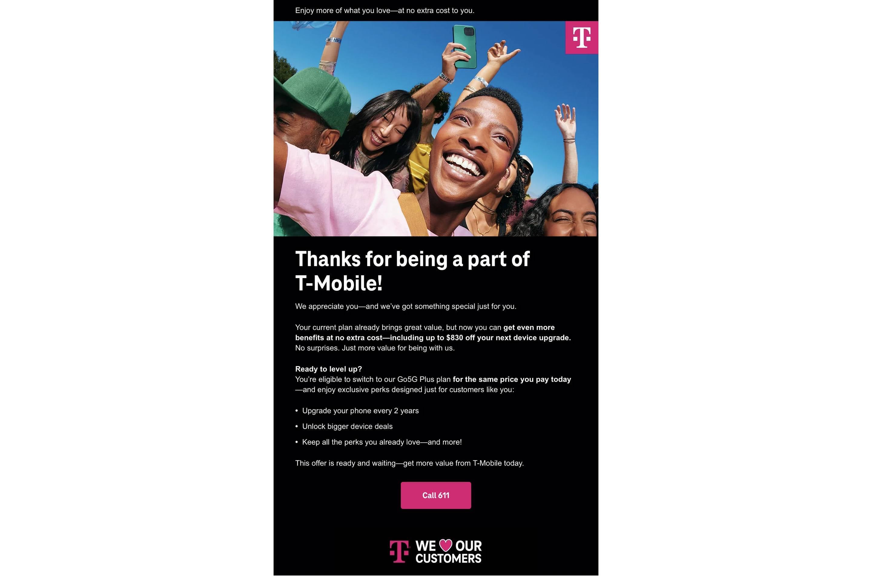 T-Mobile برنامه های GO5G را از وب سایت حذف کرد و مشتریان را در برنامه های قدیمی تر برای به روزرسانی تشویق می کند