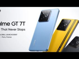تلفن هوشمند Realme GT 7T سه انتخاب رنگی از طریق صفحه فرود آمازون هند نشان داده شده است