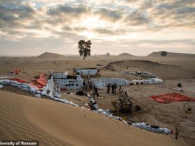 شهر پنهان 5000 سال پیش توسط تمدن از دست رفته پیشرفته کشف شده در زیر بیابان وسیع ساخته شده است