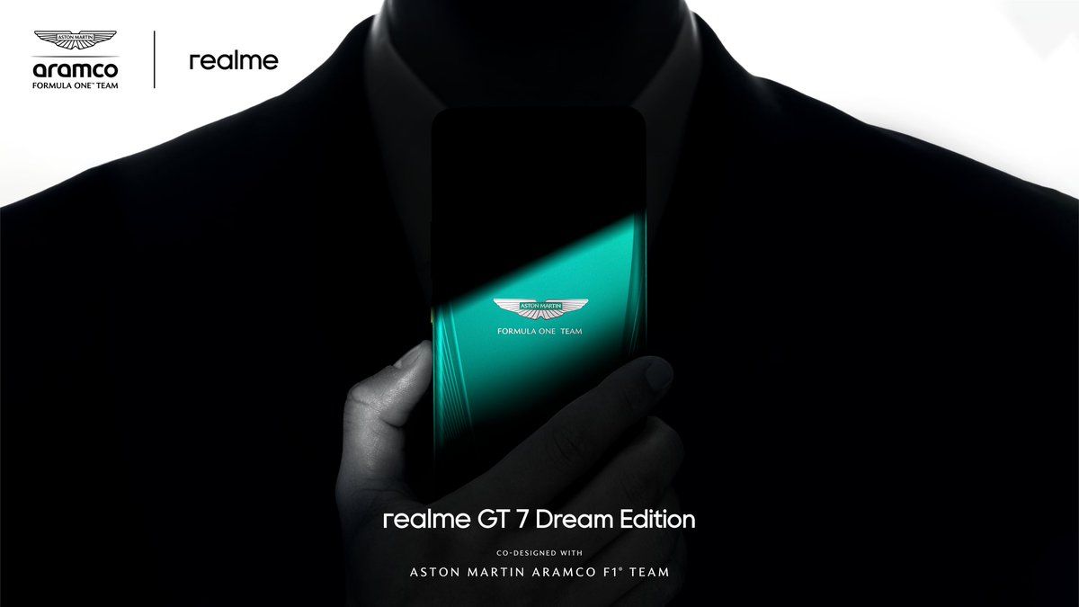 مدیرعامل Realme همکاری استراتژیک با تیم استون مارتین آرامکو F1 را اعلام کرد. با طراحی Realme GT 7 Dream Edition